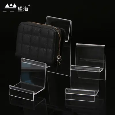 Multi-layer Transparent Acrylic Wallet Display Shelf for Women
