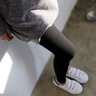 Grey Slimming Cotton Leggings Women