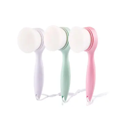 Long Handle Manual Face Washing Brush Multi Color