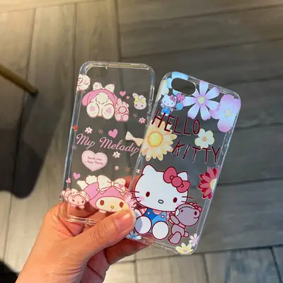 Cute Cartoon 8 Light Oil Embossed 5s Apple 7Plus All-inclusive Phone Case for iPhone6 Fashion Soft Case 4 Generation