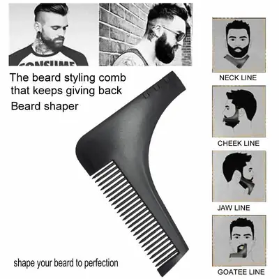 Cross-border Beard Modeling Right Angle Comb Tool