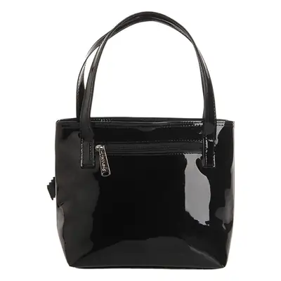Black Bow Bow Tie Handbag with Gold Embroidery