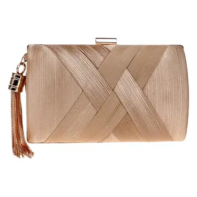 Purple Tassel Silk Dinner Bag for Women