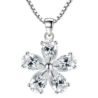 Pear Shaped Micro-Inlaid Necklace Pendant for Women