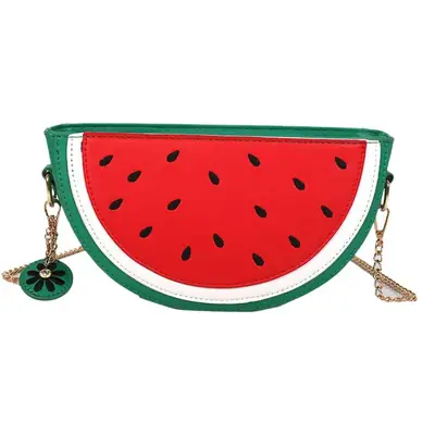 2025 Cartoon Fruit Shoulder Messenger Bag Watermelon Lemon