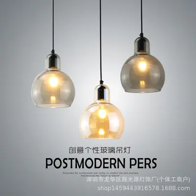 American Retro Gourd Chandelier for Bar & Dining Room