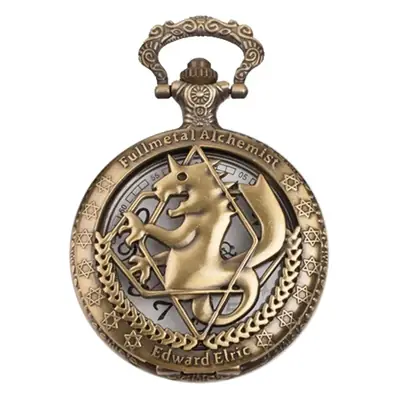 Retro Skull Pocket Watch Necklace with Chain