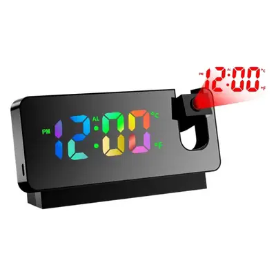 Digital LED Mirror Clock with Temperature & Humidity Display