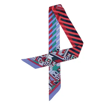 Xiangchen Geometric Silk Scarf for Women