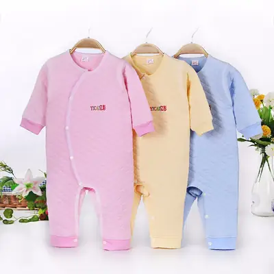 Pure Cotton Baby Jumpsuit Spring Autumn Newborn 0-3yrs