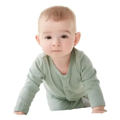 Newborn Spring & Autumn Leg Cover Suit Mint Green