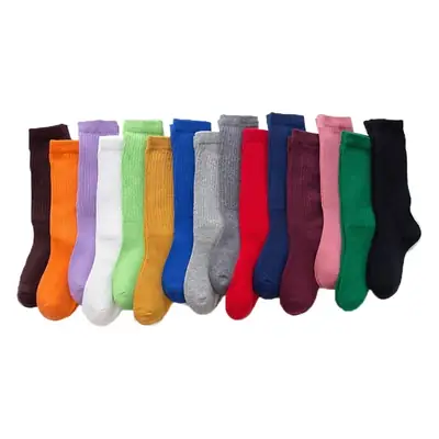 Red Cotton Girls Socks Sweat Absorbent
