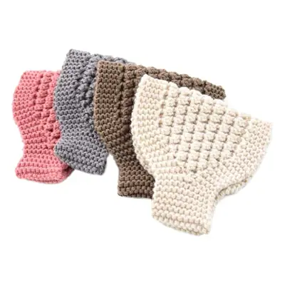 Bubble Knitted Wool Hair Band for Women Men Autumn Winter