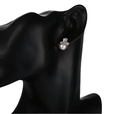 Japanese Zircon Flower Earrings for Women