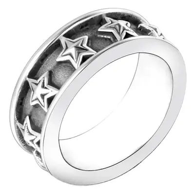 Titanium Steel Star Ring Couple Five-Peak Star Ring