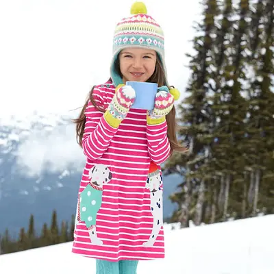 Children's Striped T-Shirt with Unicorn Design
