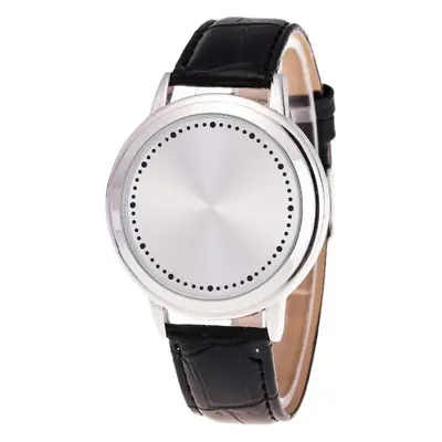 Islamic Tree Design Quartz Watch for Men Women Gold Leather Band