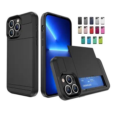 iPhone 17 Pro Max Phone Case with Sliding Card Slot