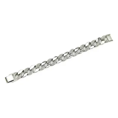 18K Gold Full Diamond Cuban Chain Bracelet for Men