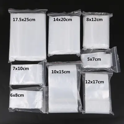 Translucent Self-Sealing Jewelry Packaging Bags 100 Pcs