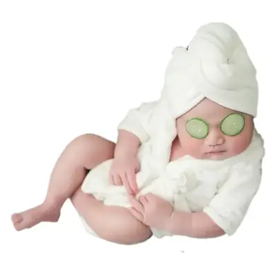 Newborn Bathrobe Pajamas Thickened Coral Fleece Photo Studio