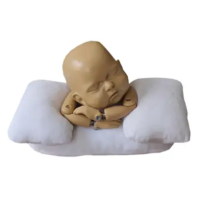 Newborn Photography Pillow Gray Velvet 3-Piece Set