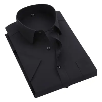 Men's White Plain Long Sleeve Shirt Korean Style