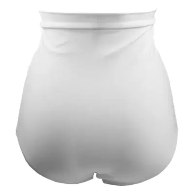 Amazon Explosions Beach Fat Woman High Waist Swimming Trunks Cross-border European and American Pleated Joker Belly Covering Ladies High Waist Swimming Trunks