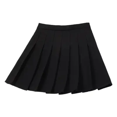 White Pleated Skirt for Girls Women Loose Waist College Style
