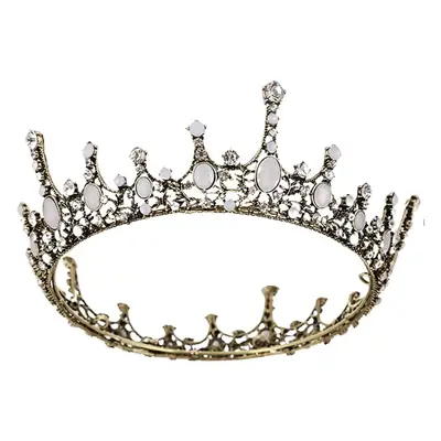 Golden Crown Headwear for Bride Wedding Party Accessories