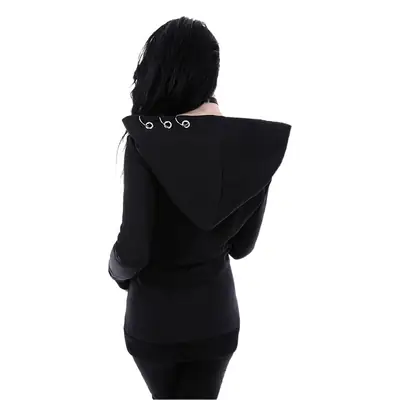 Long Sleeve Hooded Sweatshirt Women Black
