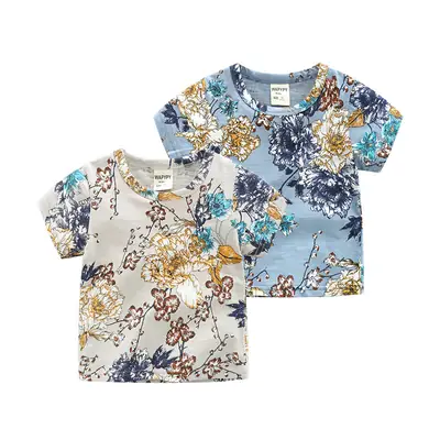 New European & American Kids Summer T-Shirt Short Sleeve Baby Coat