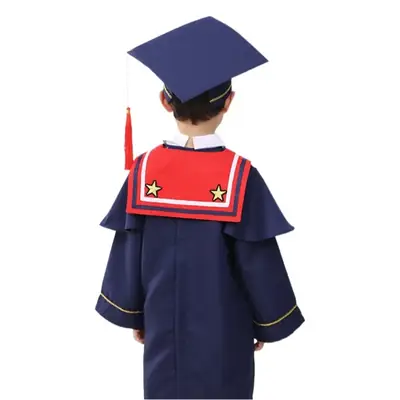 New Kids Graduation Dress Red Cap Hat Bachelor's Wear