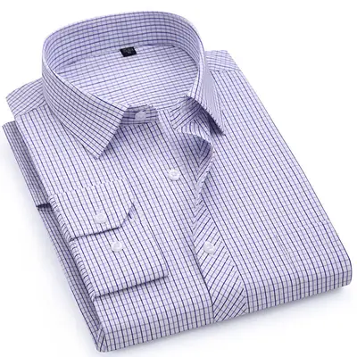 Dad Cotton Striped Long Sleeve Shirt