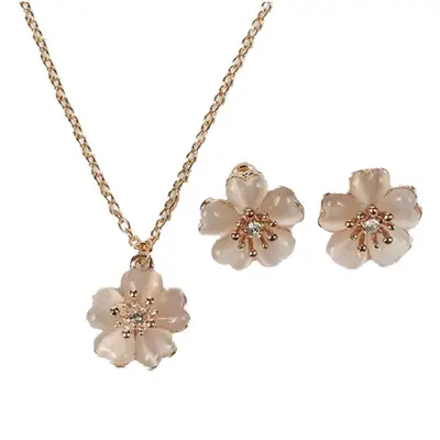 Opal Flower Earrings for Bridal Wear Set
