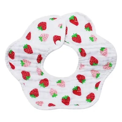 Baby Bib 8-Layer Cotton Gauze Anti-Spitting Rotatable Petal