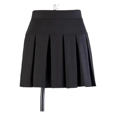 Red Square Dance Skirt Women's Elastic Waist Large Size