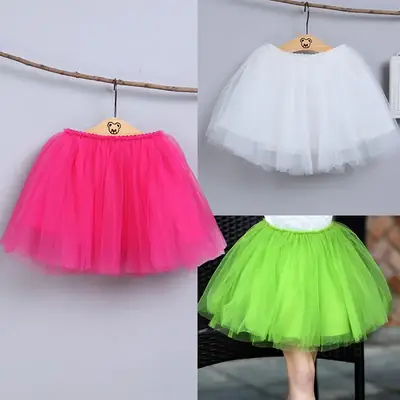 White Tulle Little Skirt for Girls New Style