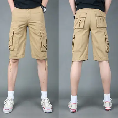 Men's 5-Pocket Casual Shorts Large Summer Wear
