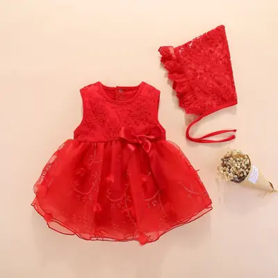 Pink Lace Baby Dress Set for Girls 2022