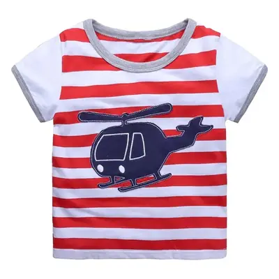 Kids Cotton Tiger Print T-Shirt White Summer