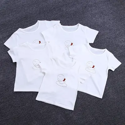 White Cotton Baby T-Shirt Set of 3 for Girls Boys 3 Year Old