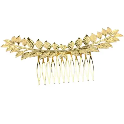Silver Leaf Hair Accessories for Women Men