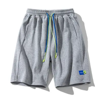 Men Black Drawstring Shorts Casual Summer Loose Fit