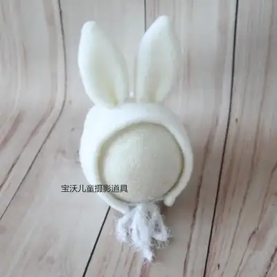 Bunny-Shaped Baby Photo Hat for Newborns