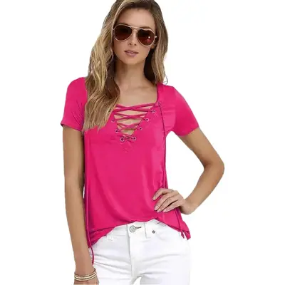 Grey V-Collar T-Shirt Jacket for Women 2023 Summer