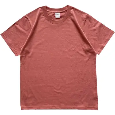 Summer T-Shirt Pure Cotton Solid Color Round Neck Short Sleeve