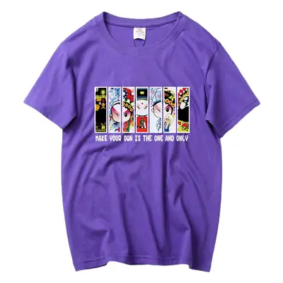 Green Cotton Teenager T-Shirt with Graphic Print Large