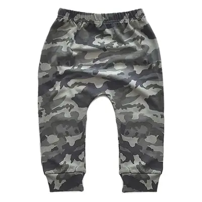 Baby Cotton Mosquito-Proof Camouflage Pants Grey