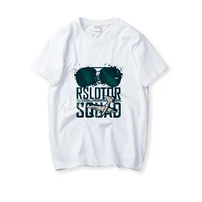 Teenager Casual T-Shirt Grey XL Loose Sleeve